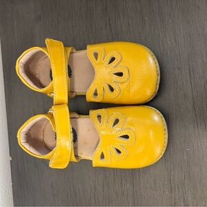 Livie & Luca Yellow Petal Dress Shoes for Kids